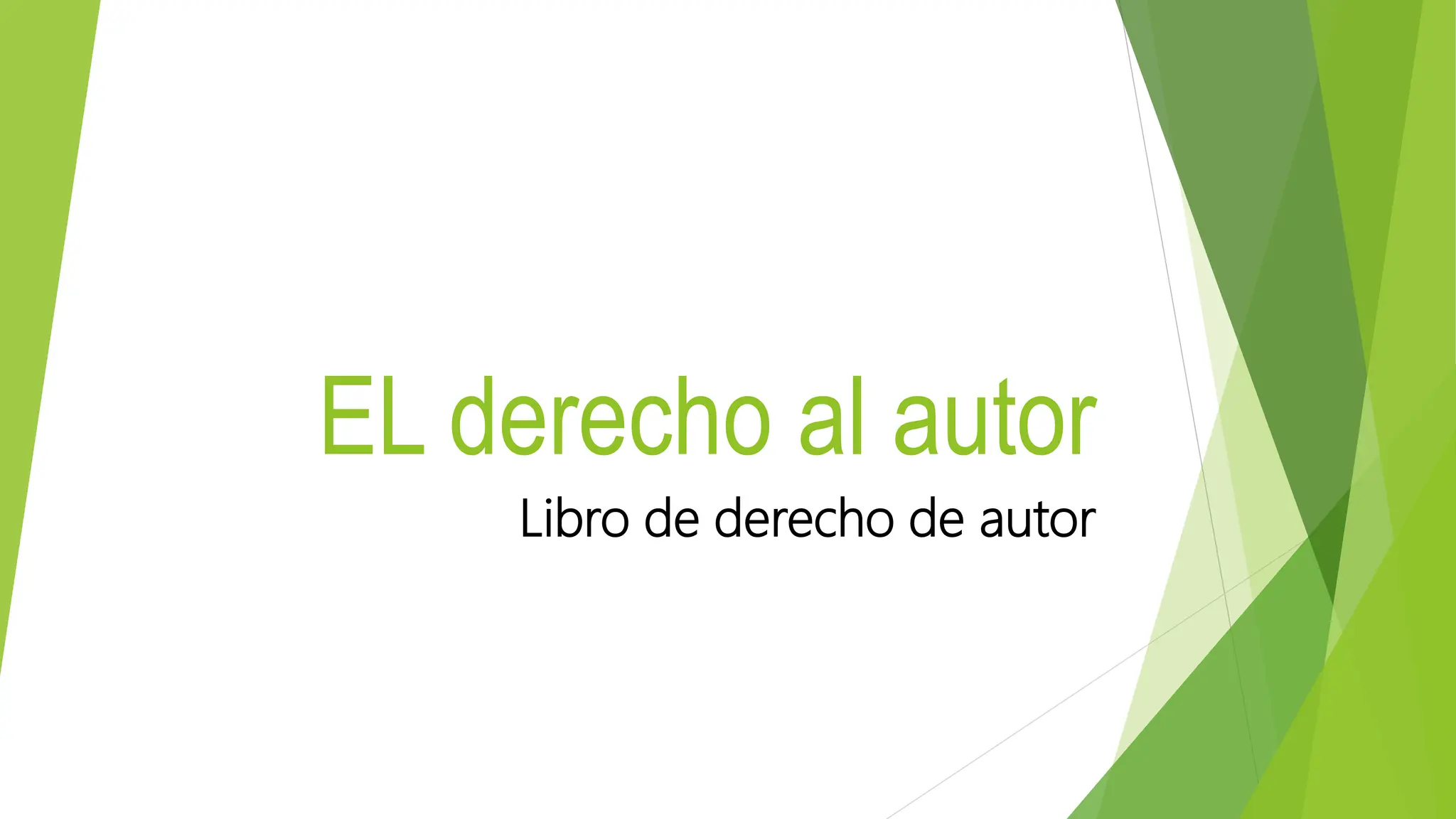 El derecho de autor es un término jurídico establecido que describe y