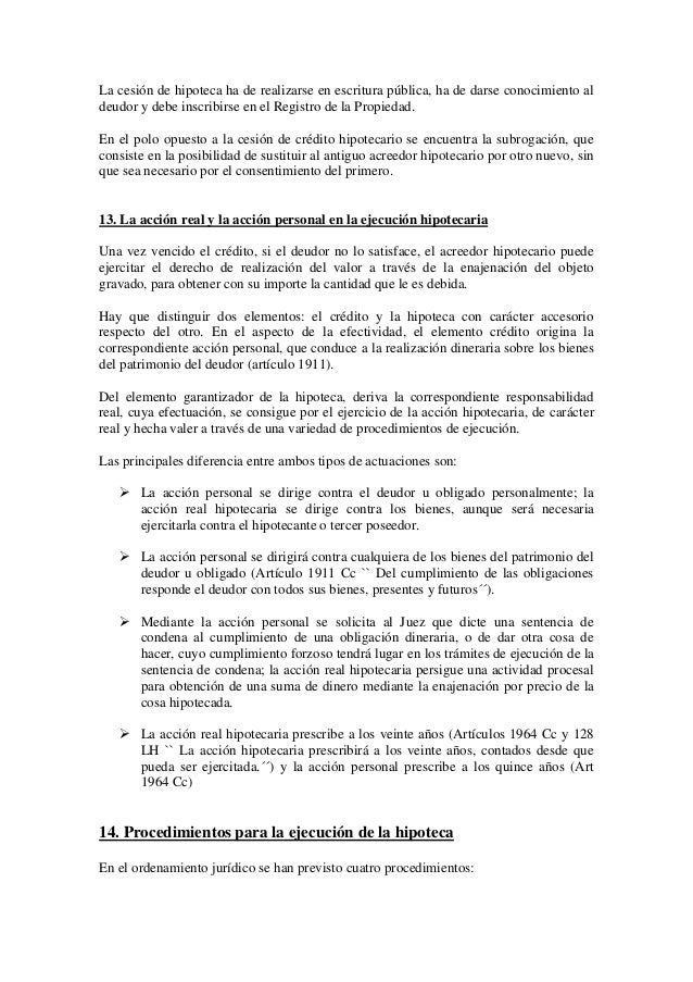 DERECHO CIVIL III : El derecho real de Hipoteca. DERECHO CIVIL III : El derecho real de Hipoteca.