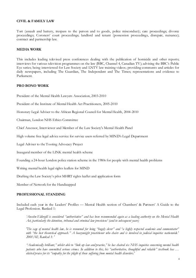 Judge Professor Anselm Eldergill Resume 10 May 2019