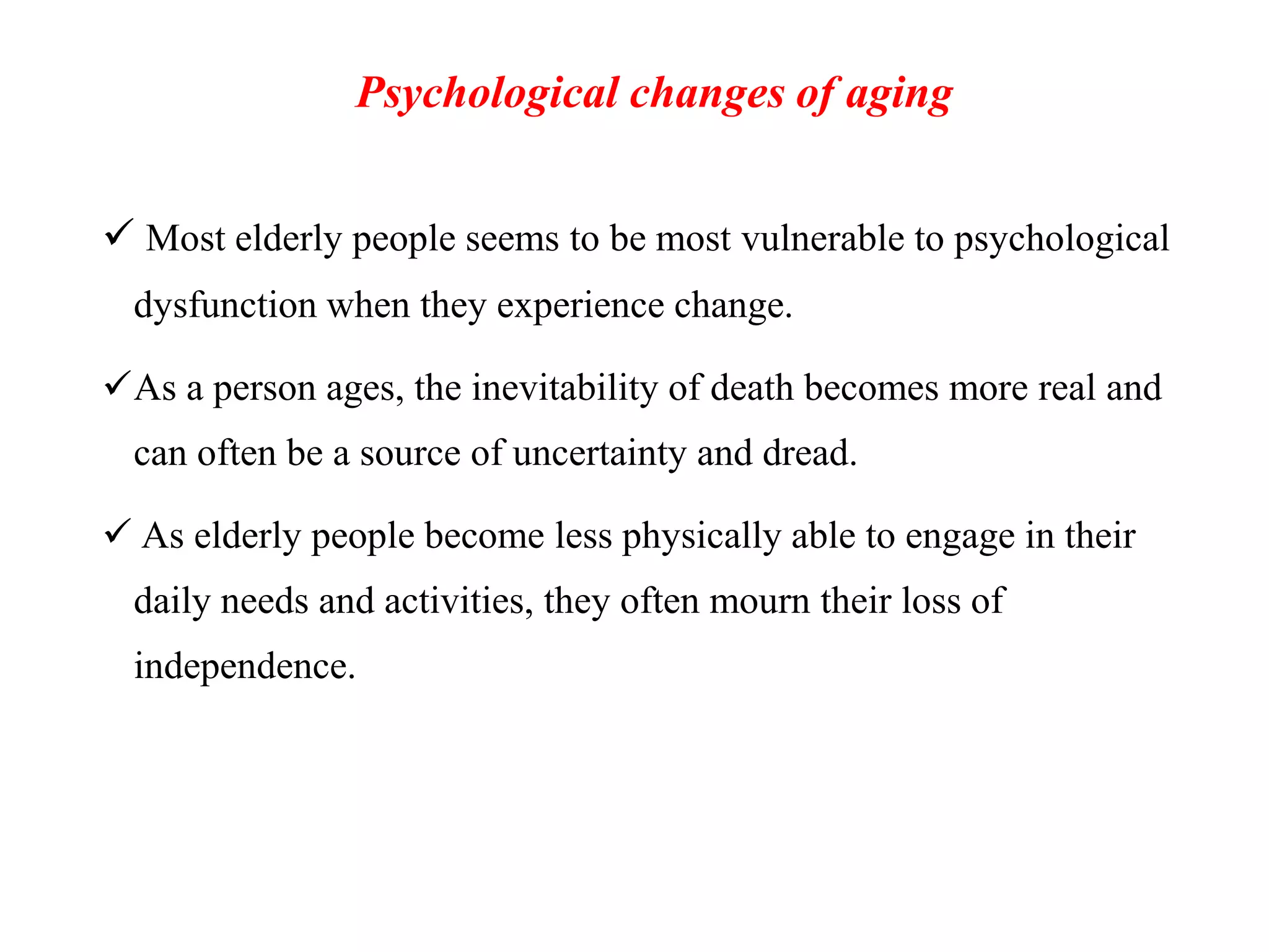 Elderly physical and physiological changes and nutrient requirements | PPTX