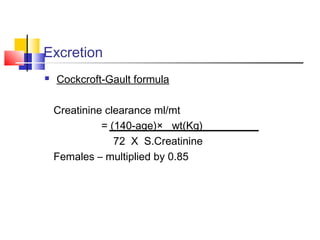 Cockroft Formule Elderlypreg drugs pracs ug | PPT