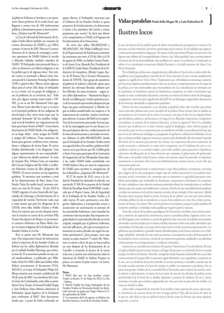 5La Paz, domingo 9 de junio de 2013
al gobierno boliviano y fortalecer a sus oposi-
tores (léase prefectos de la media luna), que
llegaron a tomar más de 100 instituciones
públicas y dinamitaron pozos y ductos petro-
leros. ¿Todavía más Mr. Memmott?
La Ley de Libertad de Información de Es-
tados Unidos liberó también un conjunto de
correos electrónicos de USAID y sus ONG’s
conexas. A inicios de 2007, Patricia O'connor,
Directora de la oficina de estrategia y servi-
cios operativos de USAID Bolivia le escribe
a Eduardo Galindo, también miembro de
USAID: “El Embajador está pensando llevar a
cabo un almuerzo con líderes indígenas y me
ha pedido que le dé algunas ideas”. Este mis-
mo correo es reenviado a Blanca León, fun-
cionaria de la Coperative Housing Fundation
(CHF), a quien le dice: “Blanca: tienes algunas
ideas para el correo [de] abajo, el embajador
se va a reunir con un grupo de indígenas, o
sea el problema de su territorio [sic]”. Todo
esto, por alguna extraña razón huele a TIP-
NIS, ¿o no es así Mr. Memmott? Pero siga-
mos. Blanca León describe lo que a su juicio
es el principal problema de los indígenas de
tierras bajas y dice, entre otras cosas, que “su
principal demanda [de los pueblos indíge-
nas] es la de fortalecer sus organizaciones de
base para hacer frente al MAS”. Como buena
funcionaria de USAID divide a los indígenas-
en su largo relato - entre amigos de USAID
y amigos del Gobierno. Traza asimismo las
líneas para generar conflictos entre coloniza-
dores e indígenas de tierras bajas. El correo
finaliza identificando a los dirigentes “más
dignos representantes de sus comunidades”
y que “además son aliados nuestros”. Se trata
de Joaquín Noe, Urbano Cano, un miembro
del Concejo Indígena del Río Ichilo y Guiller-
mo Montaño (varios de ellos dirigentes del
TIPNIS). El correo termina con las siguientes
palabras: “Si necesitas más nombres a nivel
de los departamentos de Beni, Santa Cruz,
Pando, Tarija [la media luna!], tenemos con-
tacto con más de 20 etnias”. El año 2010 la
USAID organizó el curso Desarrollo de Capa-
cidades de Liderazgo y fortalecimiento de la
Capacidad de Gestión Territorial, nada más
y nada menos que para los dirigentes de la
CIDOB, entre ellos Adolfo Chávez y Pedro
Nuni; los mismos que un año después inicia-
rían la marcha en contra de la carretera Villa
Tunari-San Ignacio de Moxos, en permanen-
te contacto telefónico con Eliseo Abelo, Ase-
sor en temas indígenas de la Embajada de los
Estados Unidos en La Paz.
Pero si quiere más Mr. Memmott, hay
más. Otra importante fuente de información
sobre la injerencia de los Estados Unidos en
Bolivia son los cables diplomáticos filtrados
por el soldado Bradley Manning, que enfren-
ta más de 23 acusaciones penales en una car-
cel estadounidense, y publicados por Wiki-
leaks.Entrelos3.865cablesquehablansobre
Bolivia encontramos el documento 07LA-
PAZ1812, en el que el Embajador Philip Gol-
dberg comenta una reunión confidencial del
28 de junio de 2007 con miembros del Comi-
téCívicodeCochabamba,entreellossupresi-
dente Oscar Zurita, el General Freddy Vargas
y José Orellana. Estos últimos solicitaron al
Embajador “apoyo logístico de la Embajada
para confrontar al MAS”. Este documento
señala que: “a pesar de haber rechazado un
apoyo directo, el Embajador mencionó que
el Gobierno de los Estados Unidos si apoya
proyectos de fortalecimiento a la democracia
e invitó a los miembros del comité a enviar
propuestas por escrito.” Es decir que derivó
a los conspiradores a USAID, al Programa de
Fortalecimiento de la Democracia.
En otros dos cables, 08LAPAZ1645 y
08LAPAZ1822 , Mr. Philip Goldberg le escri-
bealDepartamentodeEstadoparacomentar
las reuniones que tuvo, el 23 de Julio y el 25
de agosto de 2008, con Rubén Costas, Prefec-
to de Santa Cruz, Eduardo Paz, Presidente de
la CAINCO, Guido Nayar, Presidente de la Fe-
deración de Ganaderos, Alfredo Leigue, due-
ño de El Nuevo Día y Ernesto Monasterio,
dueño de UNITEL. Este grupo de opositores
al gobierno le habrían solicitado apoyo para
detener las reformas llevadas adelante por
Evo Morales. En estas reuniones – según es-
tos cables dplomáticos – Monasterios llegó a
decirleaGoldbergque“estabaoptimistaacer-
cadelasutuaciónquevendríadespuésdeque
haya una gran confrontación” y Alfredo Lei-
gue se habría manifestado con respecto a “la
importancia de controlar ‘nuestro territorio’
para detener el avance del MAS en la región”.
Tres de los anteriores personajes forman par-
te de los investigados por el caso Rozsa y to-
dos participaron directa o indirectamente de
la toma de instituciones y atentados terroris-
tas. Además, el cable 08LAPAZ1822, devela
que la Embajada de los Estados Unidos envió
unaagendafalsaalosmediosygobiernoboli-
vianos, en la que decían que Mr. Goldberg iba
a Santa Cruz para participar de la Ceremonia
de Inaguración de las Olimpiadas Especiales,
a las cuales USAID había contribuido con
10.000 dólares. Para eso sirve la cooperación
de USAID, para encubrir la conspiración de
los embajadores. ¿Seguimos Mr. Memmott?
El 27 de marzo de 2012, cerca a la ciu-
dad de Trinidad fue detenido el vehículo con
matrícula 27-MI-30 en puertas de la Unidad
Móvil de Patrullaje Rural (UMOPAR), condu-
cido por el Mayor Costas, Jefe de Seguridad
de la Embajada de los Estados Unidos y el
cabo García. El carro pertenecía a esa dele-
gación diplomática y transportaba armas y
municiones sin autorización ni permiso de
las autoridades bolivianas, como mandan los
conveniosinternacionales.Paramayoresirre-
gularidadeslamatrículadelvehículonoerala
original, otorgada por el gobierno boliviano,
sinodosadhesivos.¿Porquésetransportaar-
mamento en autos oficiales sin seguir los trá-
mites pertinentes? ¿Será porque creen que
somos su patio trasero? Y usted, Mr. Mem-
mot, se atreve a decir de que no hay pruebas
un mes después de las declaraciones de su
Canciller y teniendo al alcance de la mano
toda esta y mucha más información sobre la
injerencia de USAID en Bolivia. Prepare su
petaca, no somos el patio trasero. Go home,
Mr. Memmott.
Notas
1 EEUU dice que ‘no hay pruebas’ contra
Usaid. La Razón, 11 de Mayo de 2013, La Paz
– Bolivia.
2  Patrick Duddy fue luego Embajador de los
Estados Unidos en Venezuela donde fue decla-
rado persona no grata por Hugo Chávez el 11
de septiembre de 2008.
3  La transición del 6 de agosto en Bolivia, los
desafíos futoros y el rol de los Estados Unidos.
A veces la historia de los pueblos pone de relieve extraordinarias semejanzas en cuanto a los
procesossociales,vivenciascolectivasypersonajesquelamarcan.Enlaspalabrasquesiguena
continuación pretendemos desgranar, del mismo modo que hiciera Plutarco al acercarse a las
figuras más célebres de la antigüedad greco-latina, a las “vidas paralelas” que a nuestro parecer
encarnan dos de las personalidades más prolíficas en cuanto a la polémica y el exabrupto se
refiere: el ex mandatario ecuatoriano Abdalá Bucarám y el alcalde perpetuo de Santa Cruz
Percy Fernández.
Noesbaladíqueambosseancategóricamentecalificadosenfuncióndesunadaocultodes-
equilibrio:uno,elguayaquileño,sejactabadeser“ellocoqueama”;elotro,cruceño,simplemente
esgrime su orgullo de ser “el loco Percy”. Enajenación que, refrendada en numerosas ocasiones
por las urnas, legitima paradójicamente todas sus acciones y comportamientos en el campo de
la política, por más cuestionables que estos pudieran ser. Las coincidencias no terminan con
el seudónimo, ni muchísimo menos; los ilustrísimos comparten un estilo comunicativo que,
basado en unas coordenadas discursivas concretas, no exentas de buenas dosis de demagogia,
consiguieron construir parte significativa del ADN de sus liderazgos erigiéndolos depositarios
de las esencias, identidades y aspiraciones populares.
Dentro de este acercamiento a sus alocadas y paralelas vidas cabe recordar que ambos
nunca han sido, ¡faltaría más!, unos outsiders de la política. Estos señores, bien es sabido, no
irrumpieron en el escenario de la noche a la mañana, sino que al calor de esa singular forma
que decidieron adoptar y perfeccionar a lo largo de sus dilatadas trayectorias consiguieron
consolidarse en puestos de la máxima relevancia. ¿Cómo lo lograron? Entre los múltiples
factores que incidieron en su éxito creemos capital el despliegue, como rúbrica propia, de
una retórica que se vino a caracterizar por su manifiesta sencillez y naturaleza jovial más que
por el uso de referencias ideológicas y programas de gobierno sólidamente definidos. Es así
que, en buena medida, lograron enamorar a parte nada desdeñable del electorado huyendo
del fondo de los asuntos para premiar las formas. Sus respectivos discursos insistieron de
modo recurrente y vehemente en cómo estos compartían con el ciudadano de a pie su na-
turaleza y cultura, en un sentido amplio, y por ende también, preocupaciones e hipotéticas
soluciones desdibujando así la línea divisoria que separaría al gobernante del gobernado.
Ellos eran y son pueblo: tienen huevos, cantan, son amenos, rayan los mercedes, no reprimen
comentarios ni actitudes. Estos locos son definitivamente nuestros locos, y es por ello que
merecieron gobernar.
Que ambos pertenecieran y representaran a unas élites políticas y económicas concretas;
que ninguno de los dos propugnara ningún tipo de cambio estructural en los ámbitos insti-
tucional, social o económico, son cuestiones que no eximieron su capacidad persuasiva como
líderes personalistas que, instituidos en showmans, conquistaron y hechizaron los corazones
de unos ciudadanos cuya selectiva memoria pretendió obviar las contradicciones y conflictos
latentes que esto, quizás inevitablemente, connota: el hecho de que muy difícilmente pudieran
conciliarsusinteresesconlosdelasmayoríassociales.Asíporejemplo“ellocoqueama”,Abdalá
Bucarám, decía encarnar desde la tarima “la fuerza de los pobres”, por más que fuera sobrino
y familiar político de dos ex presidentes, y nunca fuera explícito en cómo iba a dotar, precisa-
mente, de fuerza a los pobres. Pero esta incoherencia no importa: porque los pater familias del
momento vendrían a simbolizar todo aquello que la gente quiere y necesita.
Estos dos colosos de la política, paradigmas de la forma de concebirla como síntesis armó-
nica y simétrica de espectáculo, testosterona, humor y providencialismo, lograron tanto a tra-
vés del lenguaje como mediante su acción de gobierno tejer una serie de lealtades emocionales,
personales e institucionales que en buena medida reposaron sobre unas redes clientelares que,
cimentadasyfortalecidasconelpasodelosaños,fueronconfeccionandoprogresivamente.Los
gobiernos que presidieron y presiden fueron identificándose así de forma creciente con su lide-
razgo individual, abriendo de este modo las puertas a la aceptación acrítica de buena parte de
la sociedad en torno a la forma y fondo de sus respectivas gestiones, aludiendo y escudándose
continuamente en su temperamento y condición carismática.
Apesardesuscoincidenciaseldestinodenuestros“ilustreslocos”hasidodistinto.Elcénit
ylagloriaAbdaláyapasóamejortiempoyallugardelquepeseasuvoluntadtalveznopueda
escapar: los libros de historia. Hoy día, consagrado desde Panamá al desarrollo de su peculiar
carrera artística el antiguo líder ecuatoriano sigue deleitando a sus seguidores, y a quienes no
lo son, con su estridente forma de entender la canción protesta y el prolífico manejo que de
las redes sociales muestra a la hora de vomitar en público sus opiniones y proclamas. Por su
parte el arquetipo citadino de la cruceñidad Percy Fernández, para sorpresa de muchos, resis-
te exitoso y relativamente en buena forma el paso de más de tres décadas de política activa
atrincherado hoy al frente de su alcaldía, dispuesto a ponerse el sombrero de saó y cantar
serenatas a la polis que continúa regentando, por más que meta la pata ante los medios y la
mano en donde no deba.
¿Este estilo compartido de entender la res publica como espectáculo acaso supone par-
te constitutiva de nuestra forma de vivir el juego político? Más allá de juicios de valor de
lo que no cabe duda es que en política tanto el fondo como las formas que estas adoptan,
importan, y mucho.
Vidas paralelas Paola Soliz Mogro M. y Luis Dufrechou B.
Ilustres locos
 