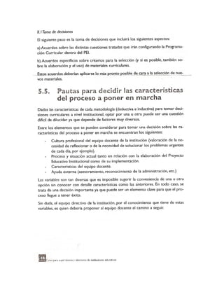 El desarrollo curricular cap 5