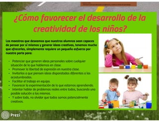 El desarrollo de la creatividad en los niños/as | PDF