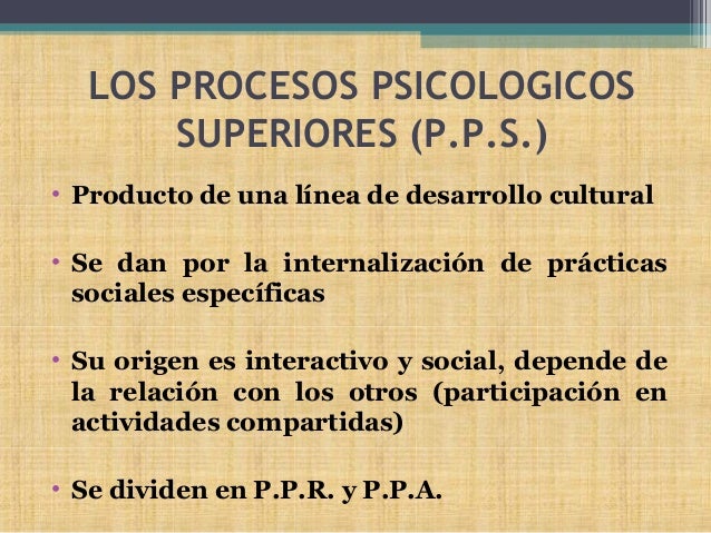 El Desarrollo Psicológico Según Vigotsky
