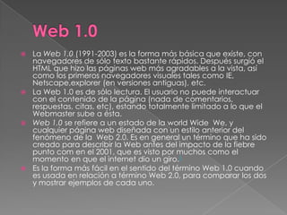 El desarrollo web 1,2,3,4