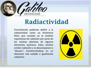 Elemento Mas Radioactivo El Descubrimiento De La Radiactividad.pptx