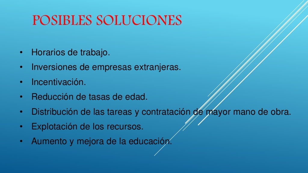 El desempleo diapositivas