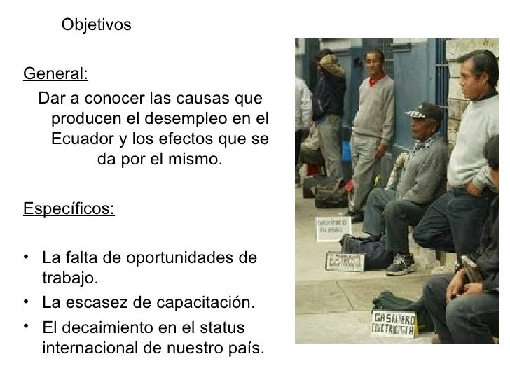 El Desempleo En Ecuador
