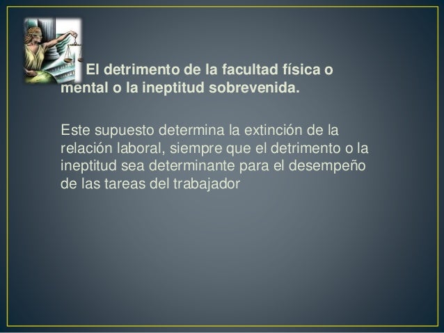 El despido justificado del trabajador relacionado con la 