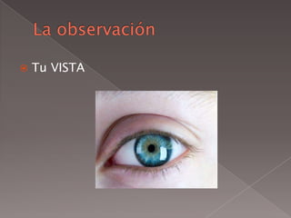 La observaciónTu VISTA