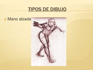 TIPOS DE DIBUJO
 Mano alzada
 