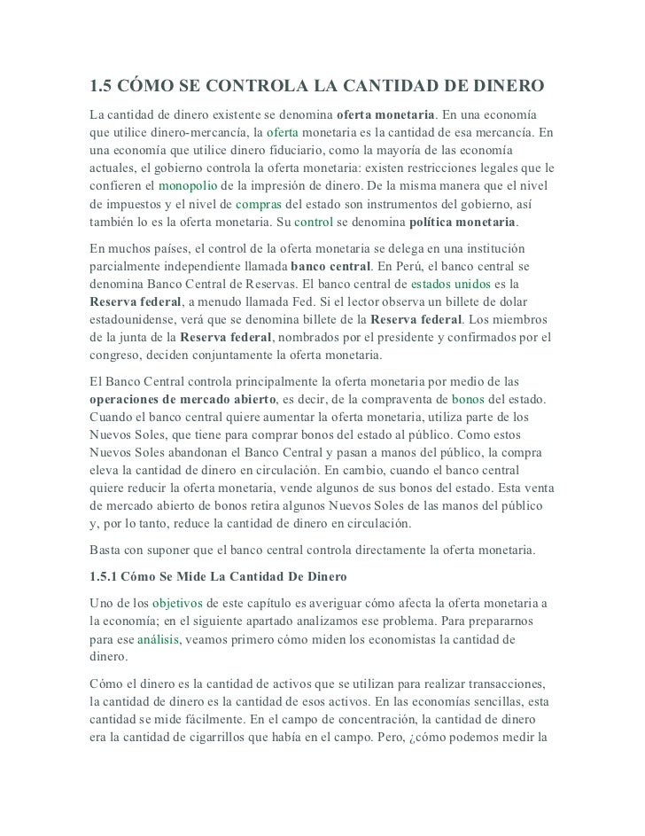 El dinero