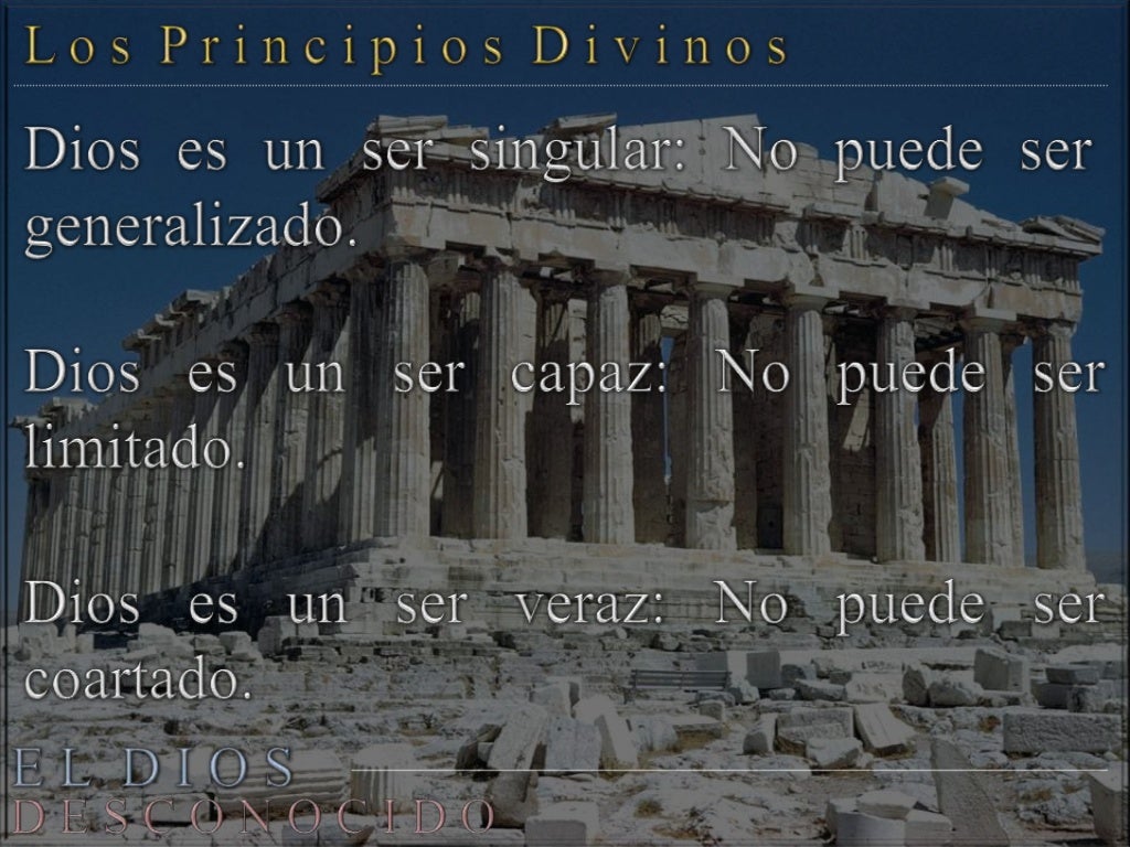 El Dios Desconocido (II)