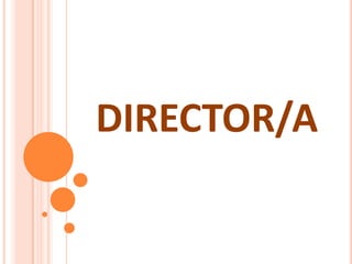 DIRECTOR/A
 