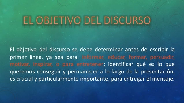 El discurso, la oratoria y sus características.