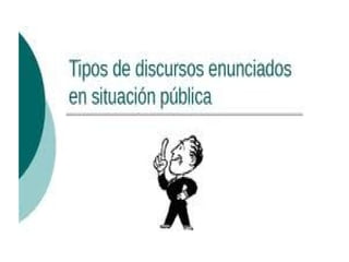 TIPOS DE DISCURSO
 