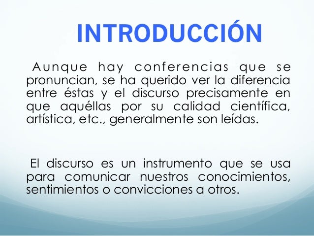 El discurso (2)