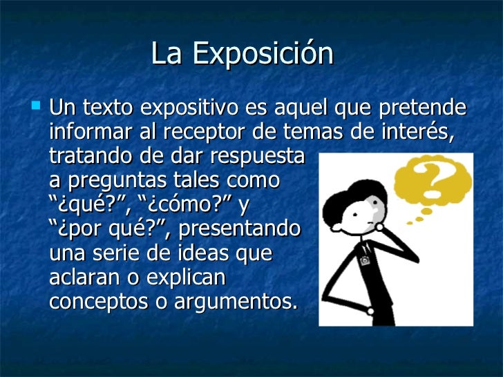El Discurso Expositivo