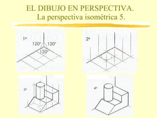 EL DIBUJO EN PERSPECTIVA.  La perspectiva isométrica 5. 