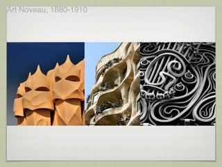 Art Noveau, 1880-1910
 