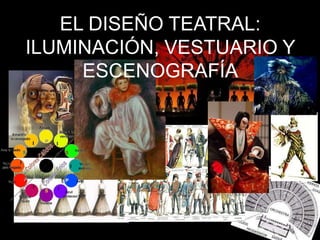 EL DISEÑO TEATRAL:
ILUMINACIÓN, VESTUARIO Y
ESCENOGRAFÍA
 