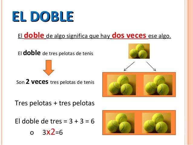 El doble y el triple Mate 2ºEP