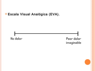    Escala Visual Analógica (EVA).
 