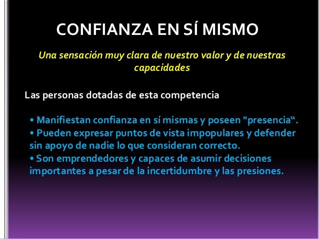 El dominio de uno mismo