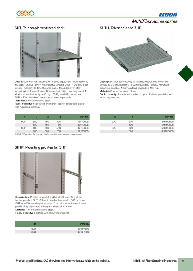 Eldon Electrical Enclosures Floor Standing Stainless Steel Enclosures