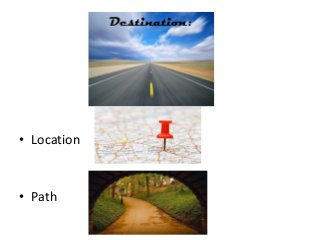 • Location 
• Path 
 