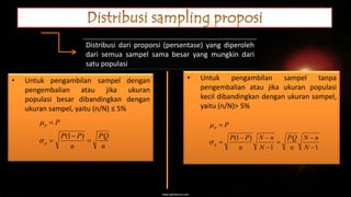 distribusi sampling | PPTX
