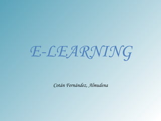 E-LEARNING Cotán Fernández, Almudena 
