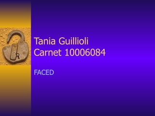 Tania Guillioli Carnet 10006084 FACED 