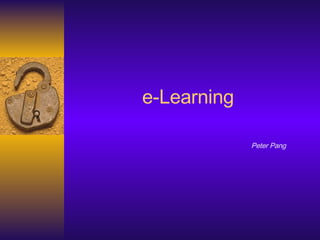 e-Learning Peter Pang  