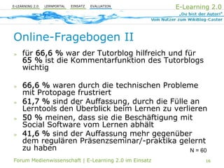 E-Learning 2.0 im Einsatz