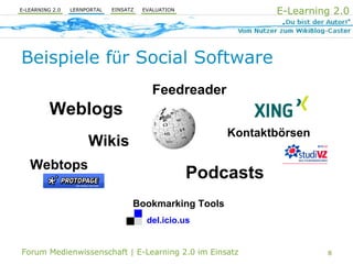 E-Learning 2.0 im Einsatz