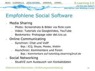 E-Learning 2.0 und PLE