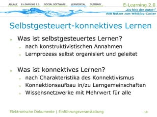 E-Learning 2.0 und PLE