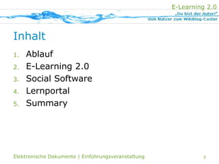 E-Learning 2.0 und PLE