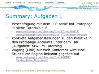 E-Learning 2.0 und PLE