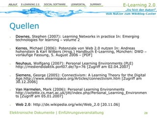 E-Learning 2.0 und PLE