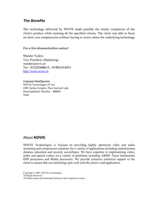 Video E-learning Case Study