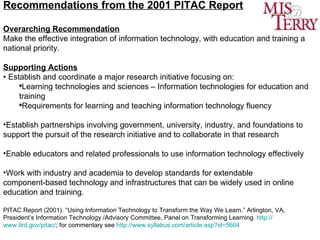 e-Learning: Facilitating Learning through Technology Slide 61