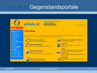 Schule.at   Gegenstandsportale 