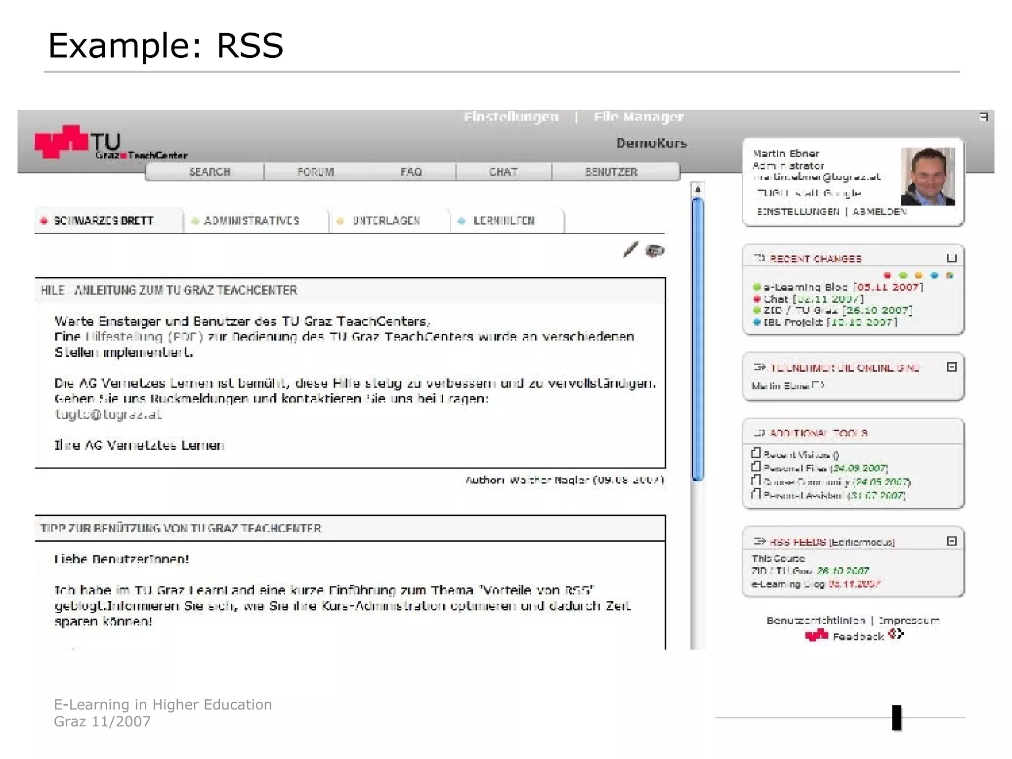 Example: RSS 