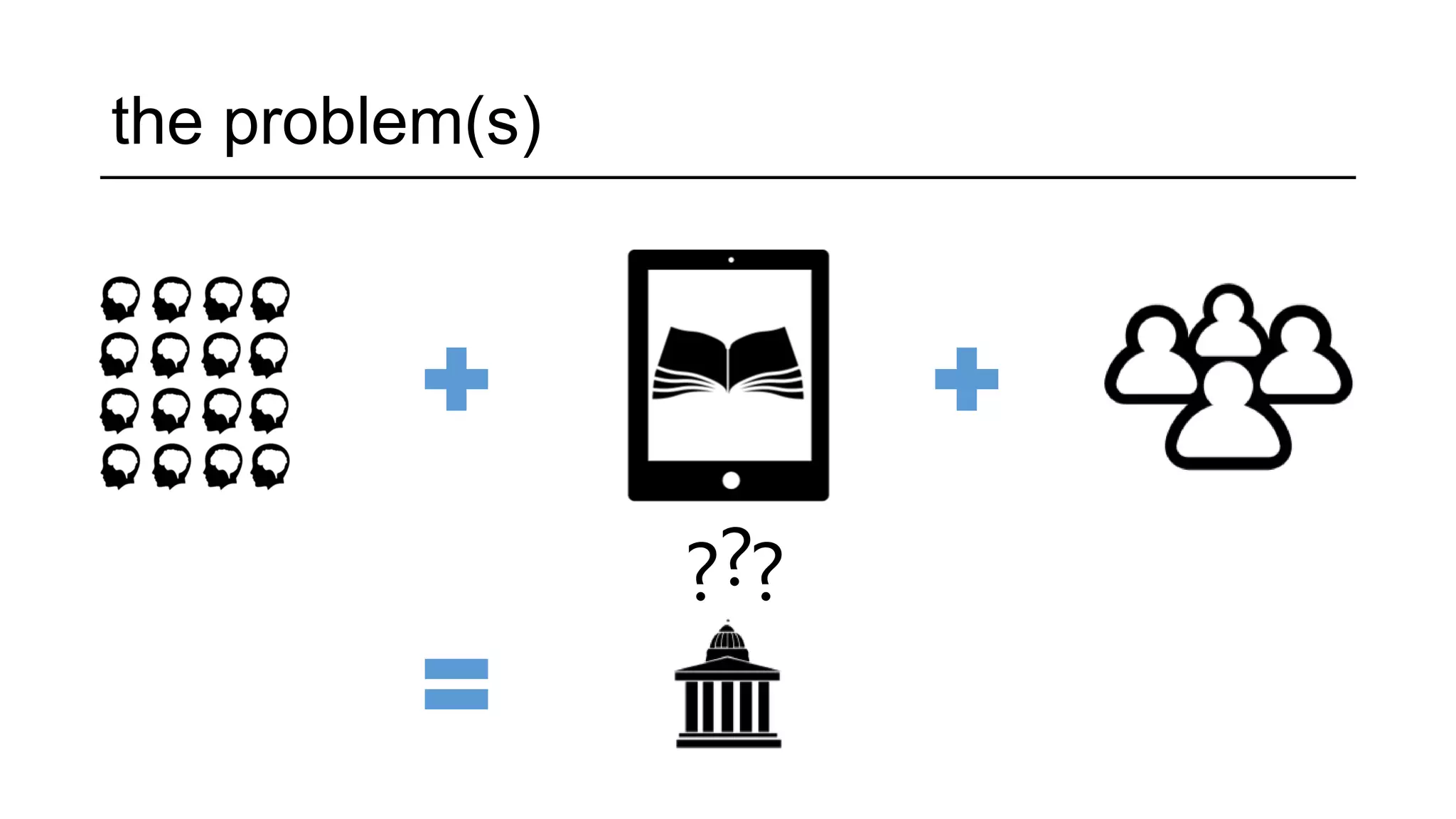 the problem(s)
???
 