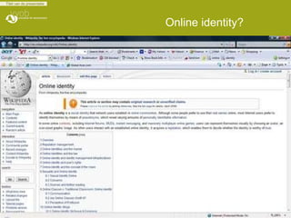 Online identity? 