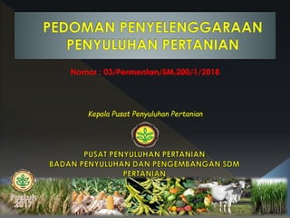 Nomor : 03/Permentan/SM.200/1/2018
Kepala Pusat Penyuluhan Pertanian
 