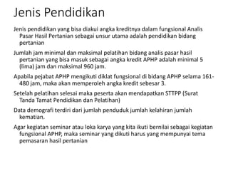 Aphp Definition materi analis pasar hasil pertanian aphp | PDF